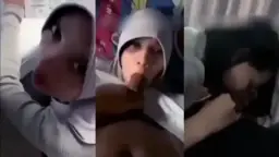Gadis Berhijab Dipaksa Mengisap Kontol