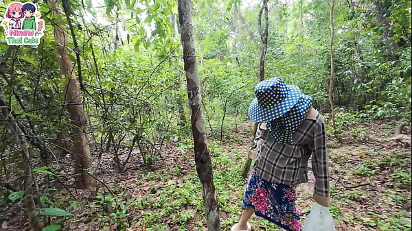 วัยรุ่นไทยหลงป่า ไฟกำหนัดลุกท่วม เล่นเสียวกันกลางป่าลึก