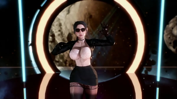 Gadis Korea Berpaha Montok Menari dengan Gerakan Menggoda dalam Video 3D