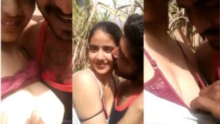 Pria Nikmati Pacar Punjabi Telanjang di Ladang dalam Video Mesum Desi