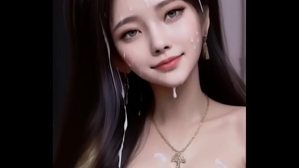 Gadis-gadis Hanfu putih diguyur sperma dengan senyum genit