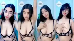 Ica Bergoyang Menggoda dengan Bikini Seksi yang Bikin Sange
