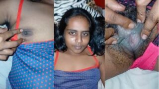 Gadis desi dari Hyderabad memamerkan bulu kemaluannya yang lebat