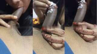 Gadis nakal ngentot mulut India dengan krim di kontol