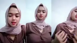 Ukhti Berhijab Cantik Meremas Payudara Montok Secara Live