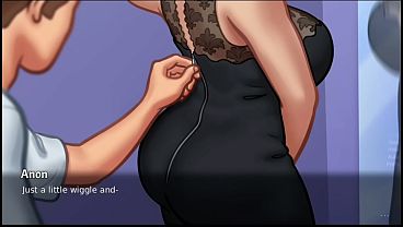 Ibu Tiri Hentikan Percakapan dengan Senyum Nakal yang Bikin Mepet (18+)