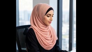 Gadis Arab di kantor, siap digoda dan dinikmati di balik meja kerja.