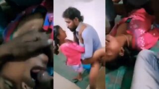 Cewek desa 19 tahun nikmatin threesome desi yang bikin nafsu