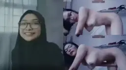 Malaysia Nurul Maisarah pake jilbab plus kacamata, siap bikin lo meleleh.