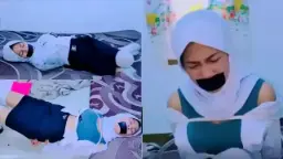 Pelajar SMP Cantik Hijab Disekap, Tubuh Mulusnya Jadi Mainan Brutal