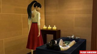 Ibu tiri asia bantuin anak tiri ngocok di kamar mandi || ibu tiri grebek anak tiri lagi colmek