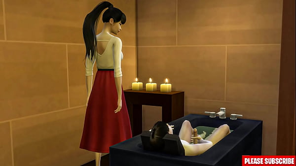 Ibu tiri asia bantuin anak tiri ngocok di kamar mandi || ibu tiri grebek anak tiri lagi colmek