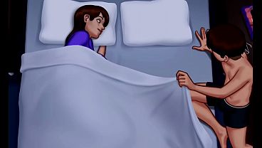 Ibu tiri melirikku sekali aja…Udah bikin nafsu naik (18+)